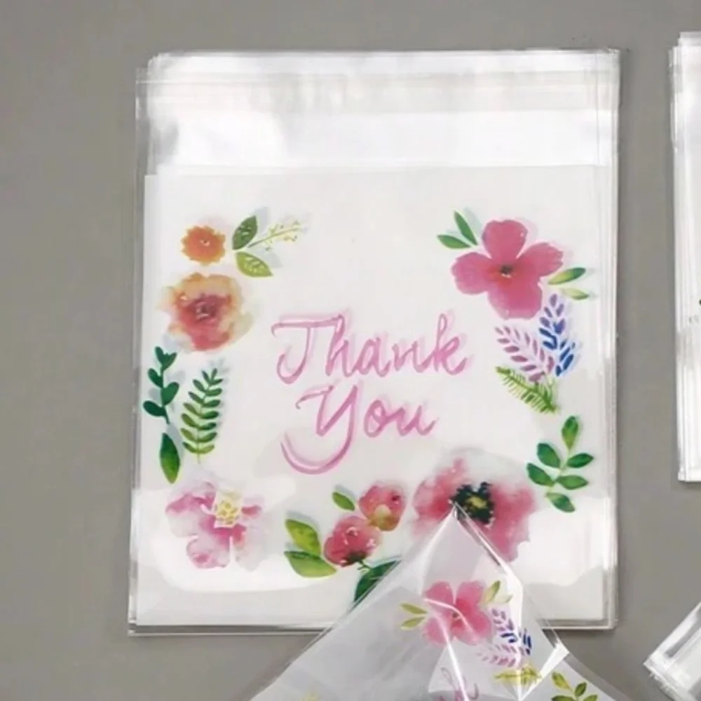 Floral Thank You Party Large Bags (25 pieces)